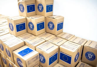 Distribuirea pachetelor cu produse alimentare, tranșa 5, persoanelor defavorizate din municipiul Sibiu în cadrul implementării Programului Operaţional Ajutorarea Persoanelor Defavorizate 